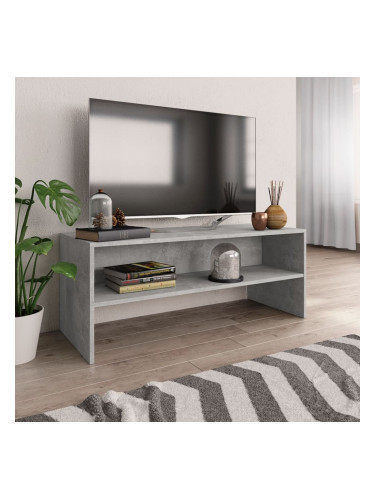 Sonata ТВ шкаф, бетонно сив, 100x40x40 см, ПДЧ