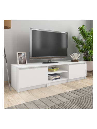 Sonata ТВ шкаф, бял, 140x40x35,5 см, ПДЧ