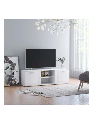 Sonata ТВ шкаф, бял, 120x34x37 см, ПДЧ