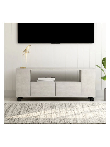 Sonata ТВ шкаф, бетонно сиво, 120x35x43 см, ПДЧ
