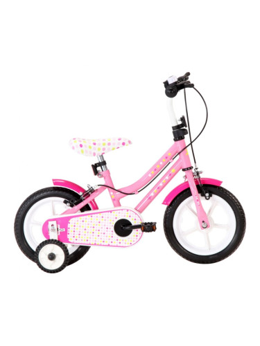Sonata Детски велосипед, 12 цола, бяло и розово