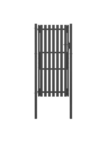 Sonata Градинска порта за ограда, стомана, 1x2,5 м, антрацит