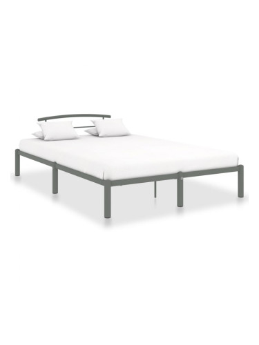 Sonata Рамка за легло, сива, метал, 140x200 cм
