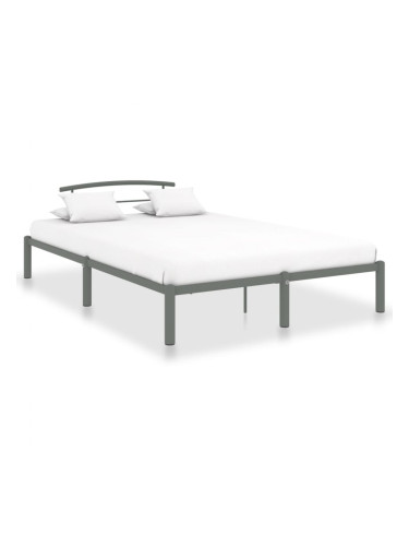 Sonata Рамка за легло, сива, метал, 160x200 см