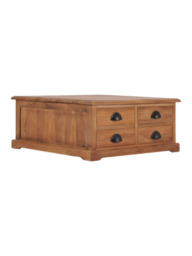 Sonata H Маса за кафе, 68x68x30 см, тиково дърво масив