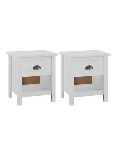 Sonata H Нощни шкафчета 2 бр Hill 46x35x49,5 см борово дърво масив