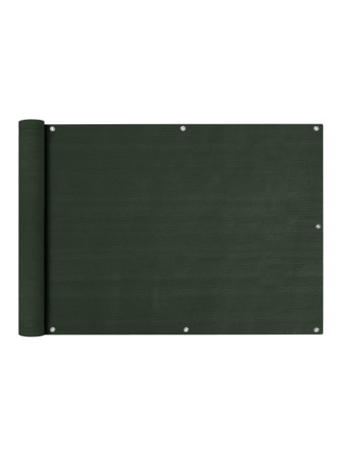 Sonata Балконски параван, тъмнозелен, 75x600 см, HDPE