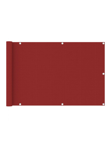 Sonata Балконски параван, червен, 90x400 см, HDPE