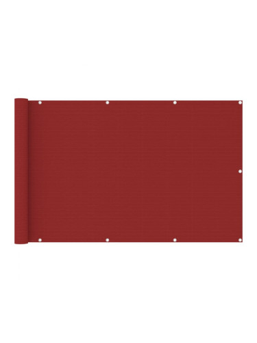 Sonata Балконски параван, червен, 120x600 см, HDPE