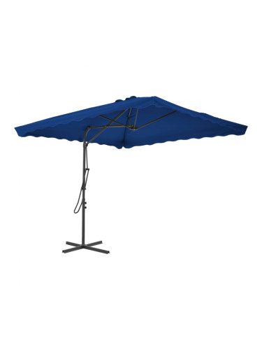 Sonata Градински чадър със стоманен прът, син, 250x250x230 см