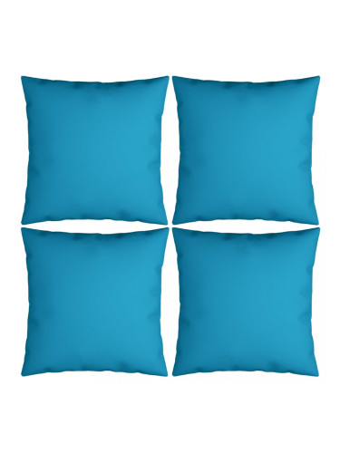 Sonata Декоративни възглавници, 4 бр, кралско синьо, 50x50 см, текстил