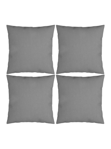 Sonata Декоративни възглавници, 4 бр, сиви, 60x60 см, текстил