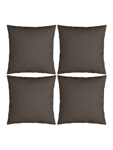Sonata Декоративни възглавници, 4 бр, таупе, 60x60 см, текстил