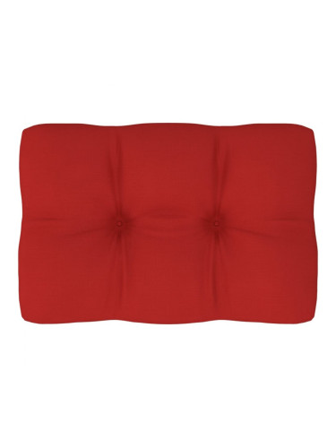 Sonata Възглавница за палетен диван, червена, 60x40x12 см