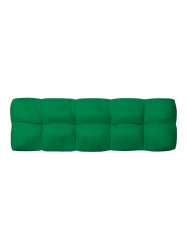 Sonata Палетна възглавница за диван, зелена, 120x40x12 см
