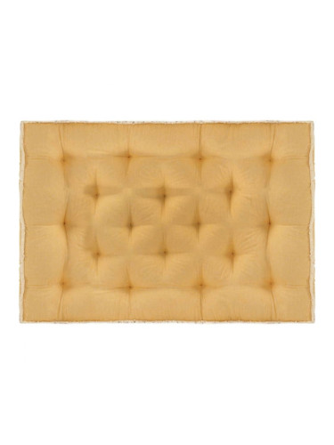 Sonata Възглавница за палетен диван, жълта, 120x80x10 см