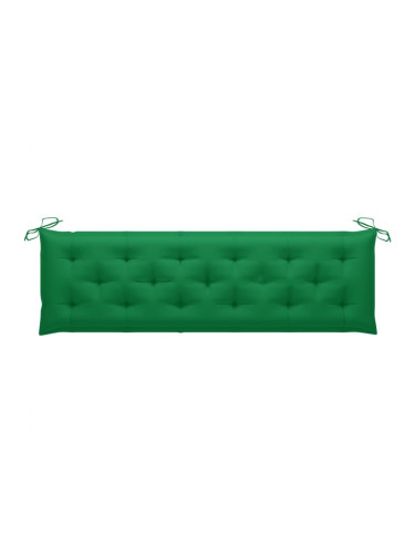 Sonata Възглавница за градинска пейка, зелена, 180x50x7 см, плат