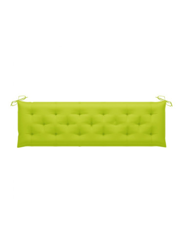 Sonata Възглавница за градинска пейка, светлозелена, 180x50x7 см, плат