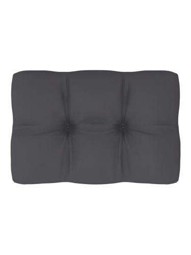 Sonata Възглавница за палетен диван, антрацит, 60x40x12 см