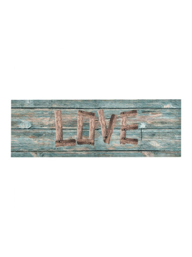 Sonata Кухненско килимче, перимо, надпис "Love", 60x300 см