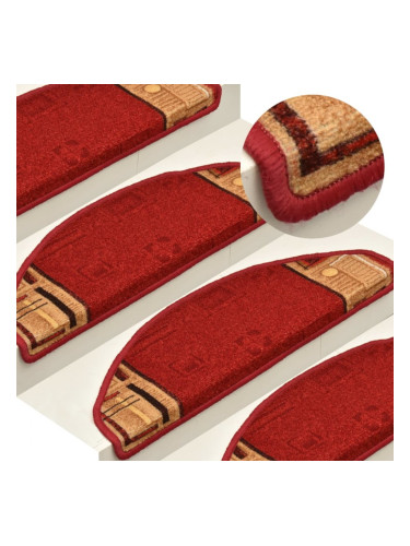 Sonata Самозалепващи стелки за стъпала, 15 бр, червени, 65x21x4 см
