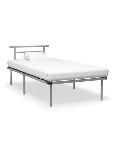 Sonata Рамка за легло, сива, метал, 100x200 cм