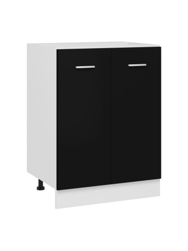 Sonata Долен шкаф, черен, 60x46x81,5 см, ПДЧ