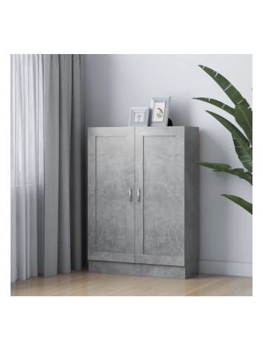 Sonata Шкаф за книги, бетонно сив, 82,5x30,5x115 см, ПДЧ