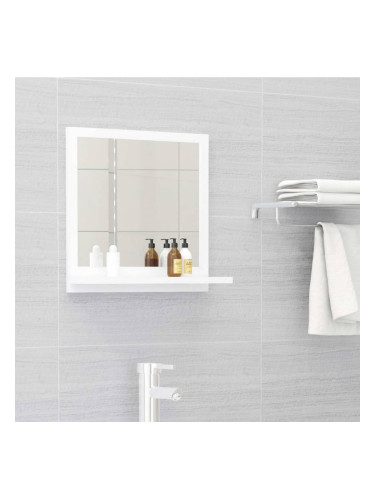 Sonata Огледало за баня, бяло, 40x10,5x37 см, ПДЧ