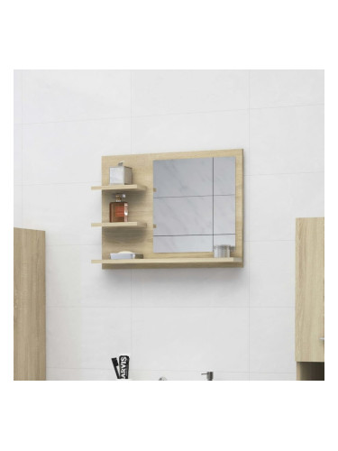 Sonata Огледало за баня, дъб сонома, 60x10,5x45 см, ПДЧ