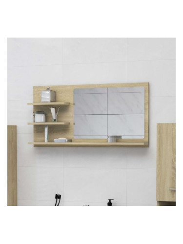 Sonata Огледало за баня, дъб сонома, 90x10,5x45 см, ПДЧ