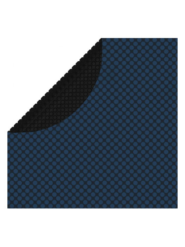 Sonata Плаващо соларно покривало за басейн, PE, 527 см, черно и синьо