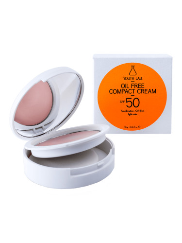 YOUTH LAB Oil Free Compact Cream Spf 50 Light Color Слънцезащитен продукт унисекс 10gr