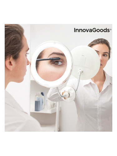 LED увеличително огледало с гъвкаво рамо и вендуза Mizoom InnovaGoods