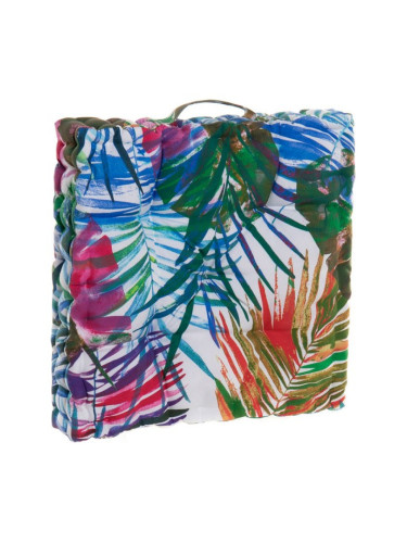 Възглавница DKD Home Decor Листи Океан На почва Многоцветен (43 x 43 x 7 cm)