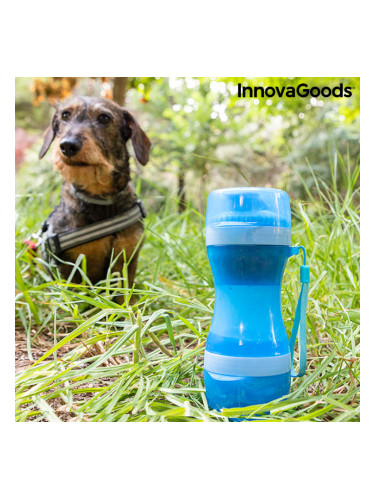 Бутилка с Резервоар за Вода и Храна за Домашни Любимци 2 в 1 Pettap InnovaGoods