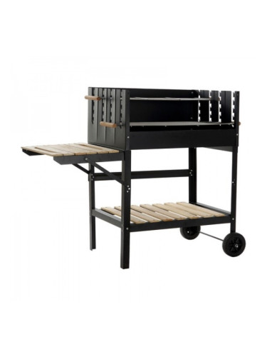 Барбекю на Колела с Въглища DKD Home Decor Дървен Стомана (113 x 51 x 97 cm)