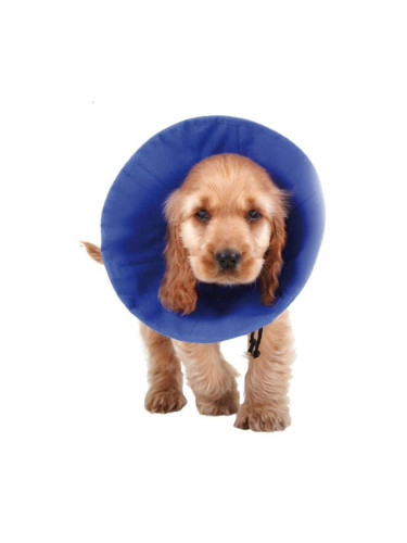 Елизаветинска яка за куче KVP EZ Soft, Син, 9-25 cm