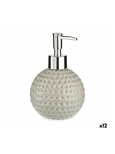 Дозатор за Сапун Golf Керамика Сив Метал 12 броя (300 ml)