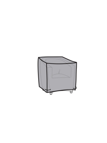 Калъф на Стол DKD Home Decor Черен Алуминий Тъмно сив (100 x 100 x 80 cm)