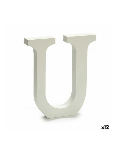 Писмо U Дървен Бял (1,8 x 21 x 17 cm) (12 броя)