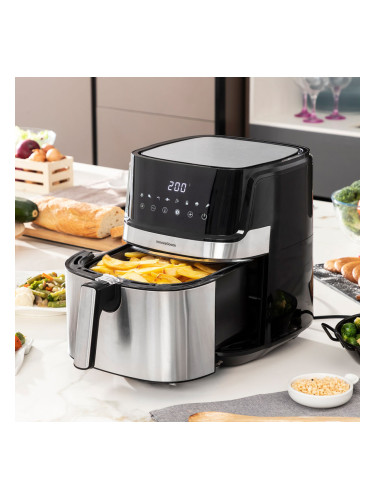 Фритюрник без Мазнина InnovaGoods Fryinn Pro 5500 Черен Неръждаема стомана 1700 W 5,5 L