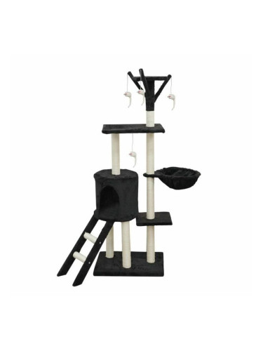 Чесало за Нокти за Котки Jipsy 50 x 35 x 138 cm Черен