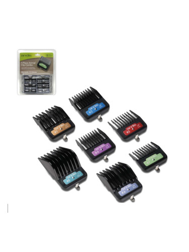 Комплект гребен / четка Andis 7 Части 51 x 37 x 33 cm