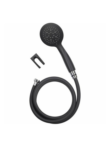 Слушалка за душ с маркуч за насочване на струята Rousseau Combiflex Hebe Матово черно PVC ABS 150 cm 5 позиции