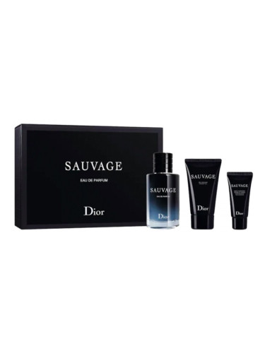 Dior Sauvage Мъжки комплект EDP Парфюмна вода 60 ml Душ гел 50 ml Крем за брада 20 ml