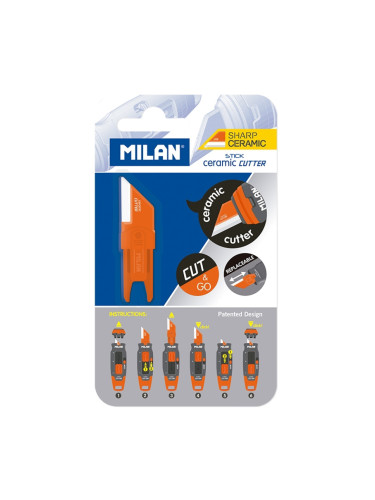 Milan Резервно острие Stick, за керамичен нож, в блистер