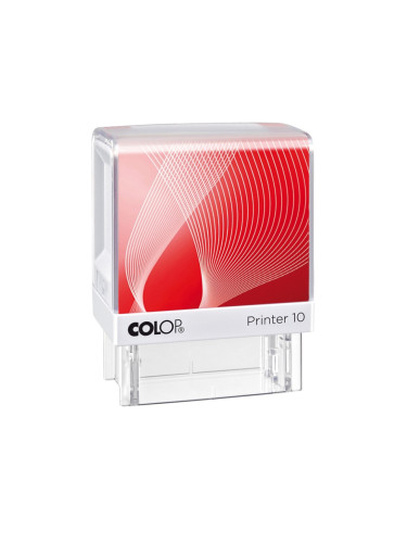 Colop Печат Printer 10, правоъгълен, 10 x 27 mm, син
