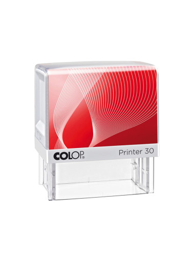 Colop Печат Printer 30, правоъгълен, 18 x 47 mm, син