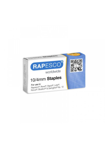Rapesco Телчета за телбод, размер 10/4 mm, 1000 броя
